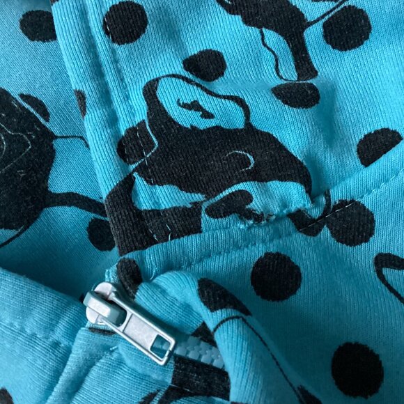 SWS Blue Fleece Long Warm Pajama Onesie Sleepwear Loungewear Dog Print Size XL - Picture 11 of 11